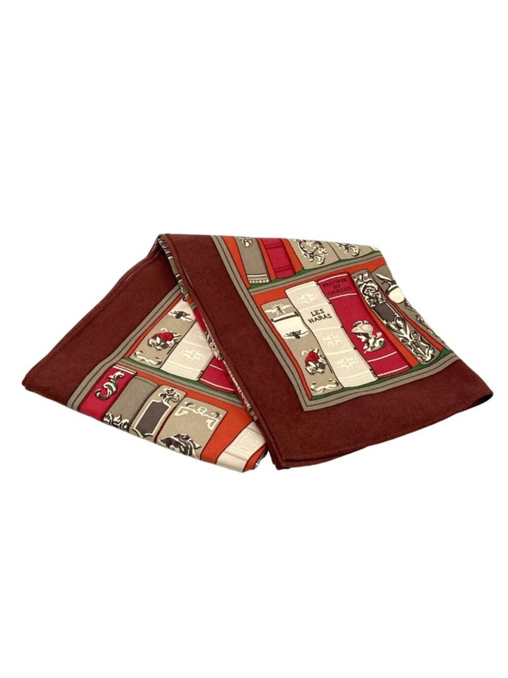 Hermes Blanket Gray Beige Bordeaux Multi Cashmere